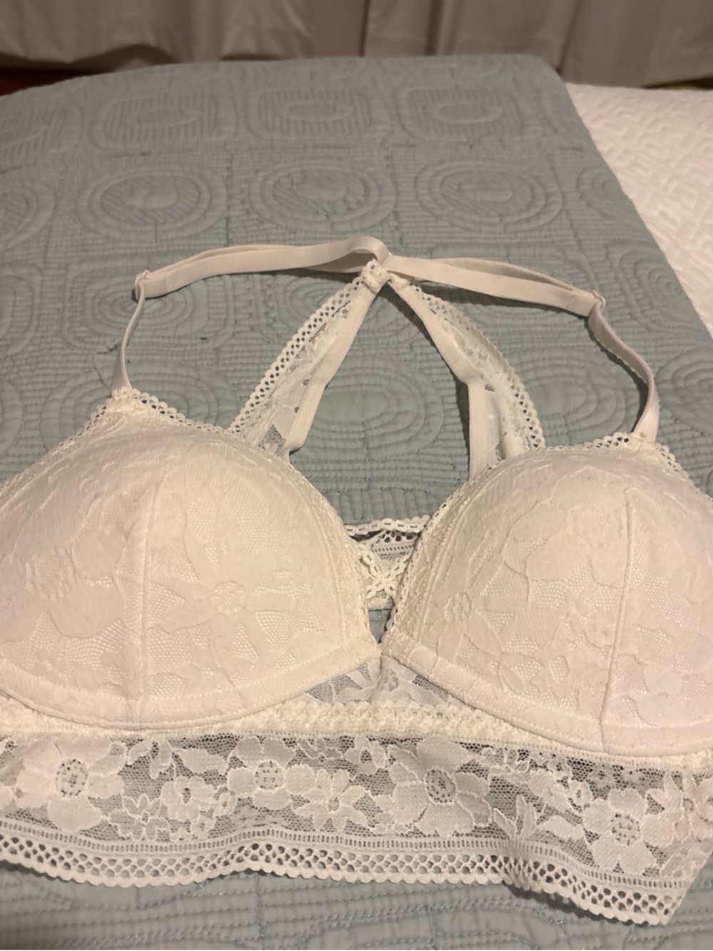 Victoria's Secret White Lace Bralette